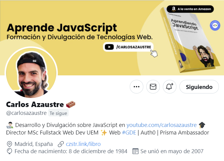 Carlos Azaustre twitter